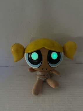 Vintage 1999 Trendmasters The Powerpuff Girls Bubbles Light-Up Plush Doll